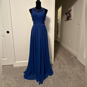 Blue Jodi Kristopher evening/prom dress, size 3